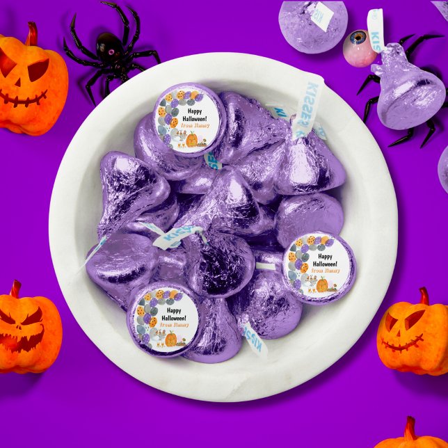 Watercolor Happy Halloween Costume Party Hershey®'s Kisses® (Creator Uploaded)