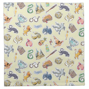 Watercolor Harry Potter Icons Cloth Napkin