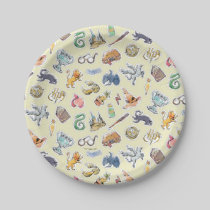 Watercolor Harry Potter Icons Paper Plates