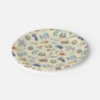 Watercolor Harry Potter Icons Paper Plates