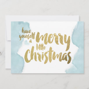 Watercolor Have Yourself A Merry Little Christmas Holiday Card