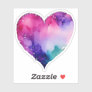 watercolor Heart # 1 Sticker