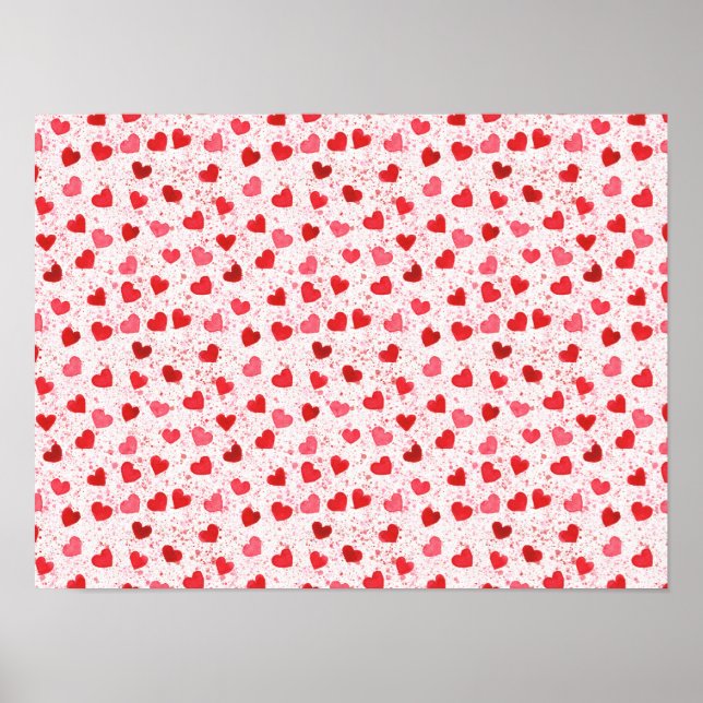 Watercolor Heart Art (2) Poster (Front)