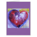 Watercolor Heart Greeting Card
