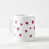 Watercolor Heart Melody Coffee Mug (Front Left)