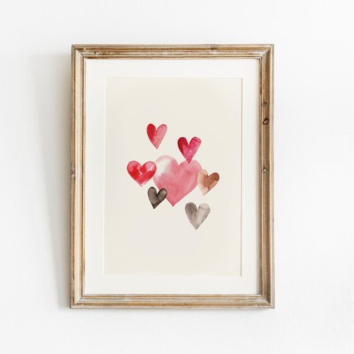 Watercolor Heart Print