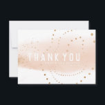 Watercolor Heart Splash Modern Abstract Art Thank You Card<br><div class="desc">Watercolor Heart Splash Modern Abstract Art Thank You Card</div>