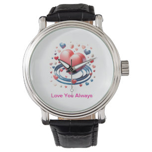 Watercolor Heart Watch – Unique Personali