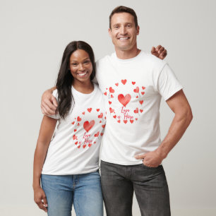 Watercolor Heart Wreath T-Shirt