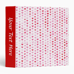 Watercolor Hearts Binder