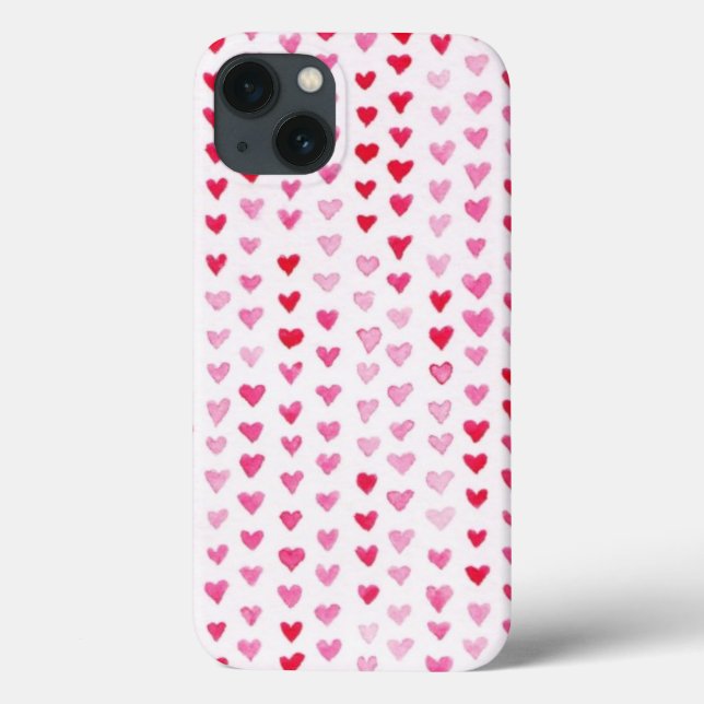 Watercolor Hearts Case-Mate iPhone Case (Back)
