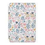 Watercolor hearts iPad mini cover