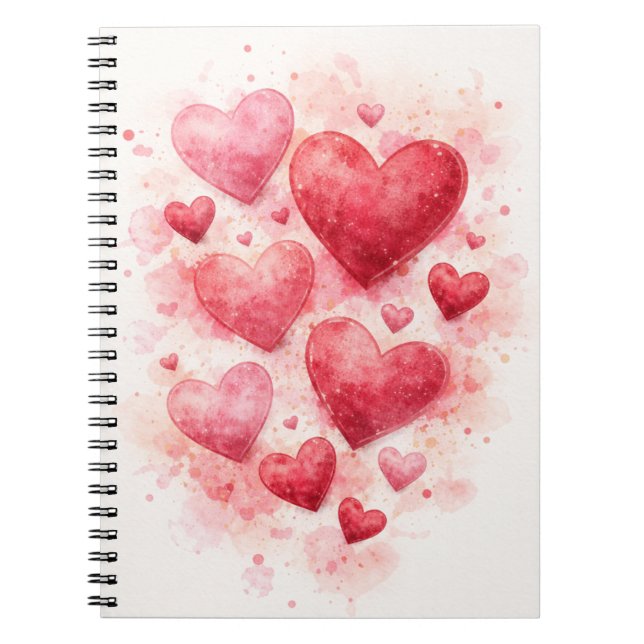 Watercolor Hearts Journal (Front)