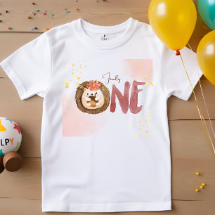 Watercolor hedgehog 1th Birthday Baby T-Shirt