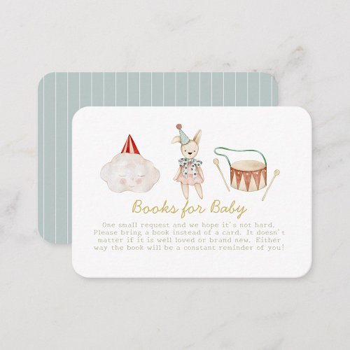 Watercolor Hello Baby Toys Books for Baby Enclosure Card