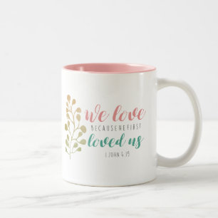 Watercolor Herb Christian Bible verse mug