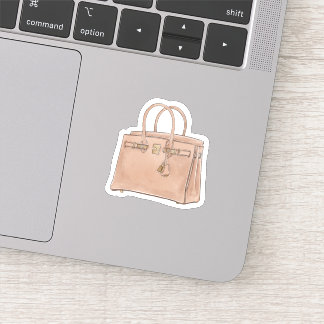 watercolor Hermes Birkin bag Sticker