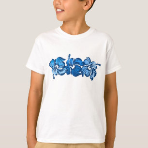 Watercolor Hibiscus Girls Tee