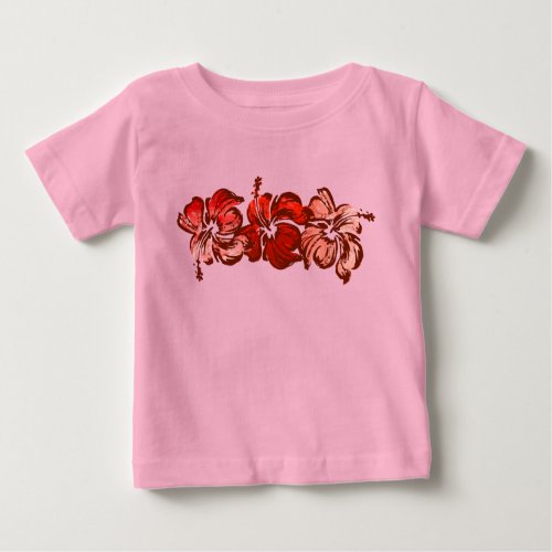 Watercolor Hibiscus Infants Tee