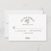 Watercolor Hibiscus Maui Wedding