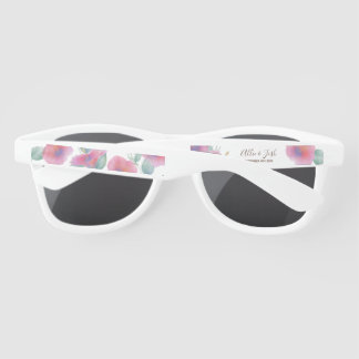 Watercolor Hibiscus Maui Wedding Sunglasses