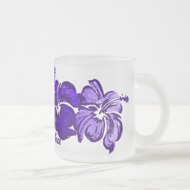 Watercolor Hibiscus Mug (Right)