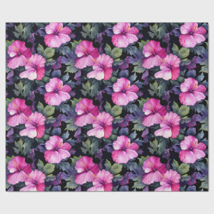 Watercolor Hibiscus Wrapping Paper