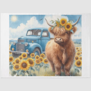 Watercolor Highland Tissue Paper