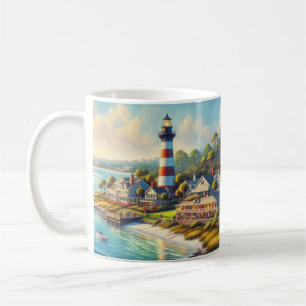 Watercolor Hilton Head Island Lighthouse Coffee Mug
