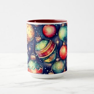 Watercolor Holiday Art Christmas Decoration 