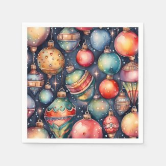 Watercolor Holiday Art Christmas Decoration