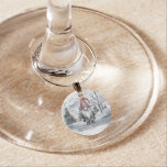 Watercolor Holiday Gnome Wine Charm