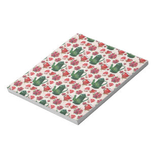watercolor Holiday Tea Party Notepad