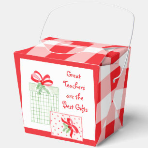Watercolor Holiday Teachers Best Gifts Favor Box