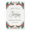 Watercolor Holly and Berries Wedding Welcome