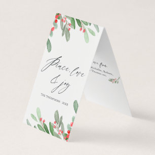 Watercolor Holly Jolly Christmas Photo