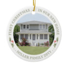 Watercolor Holly New Home First Xmas House 2 Photo