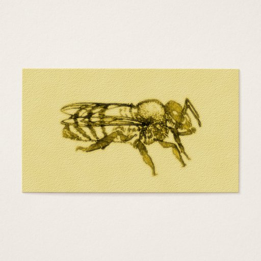 Customizable Watercolor Honey Bee Business Card