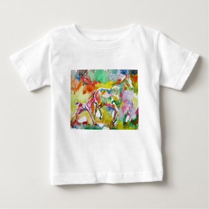 watercolor HORSE .17 Baby T-Shirt