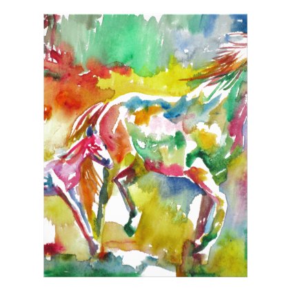 watercolor HORSE .17 Letterhead