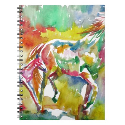 watercolor HORSE .17 Notebook