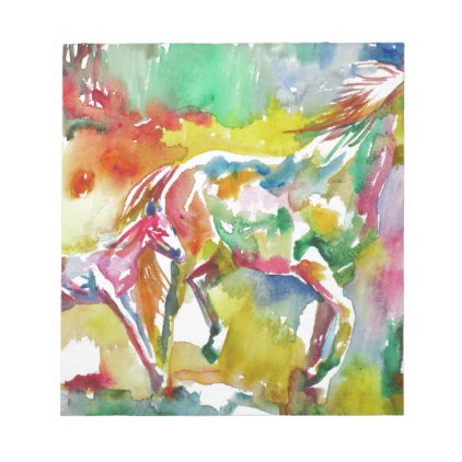 watercolor HORSE .17 Notepad