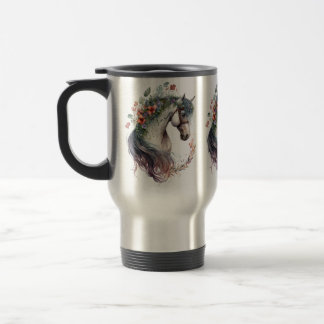 Watercolor Horse Travel Mug