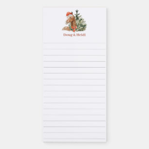 Watercolor Horse & Tree Personalized Magnetic Notepad
