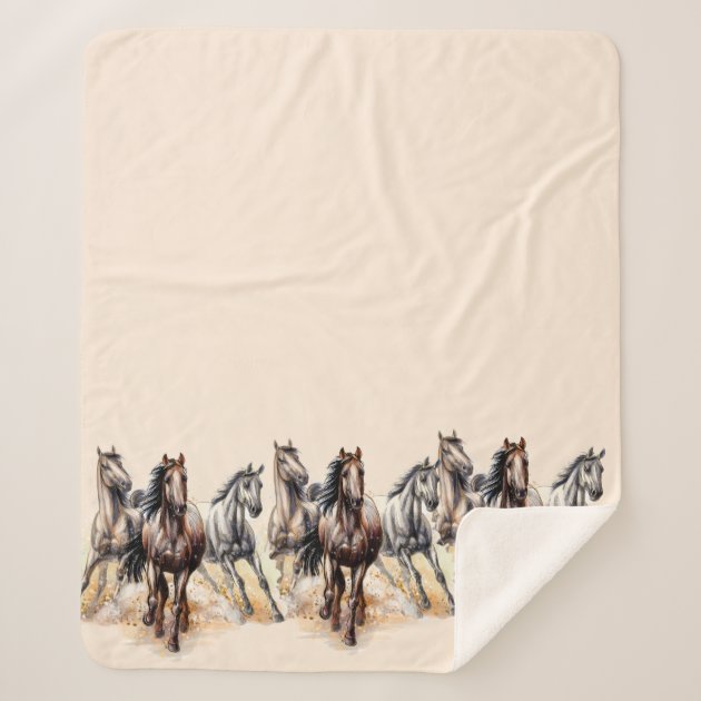 Horse best sale sherpa blanket
