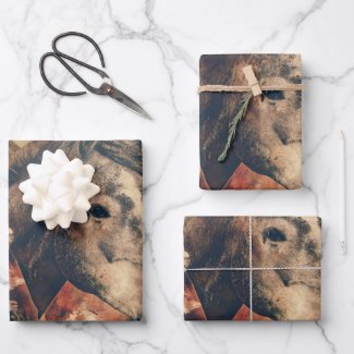 Watercolor Horses Wrapping Paper Sheets