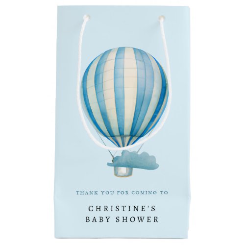 Watercolor Hot Air Balloon Baby Shower  Small Gift Bag