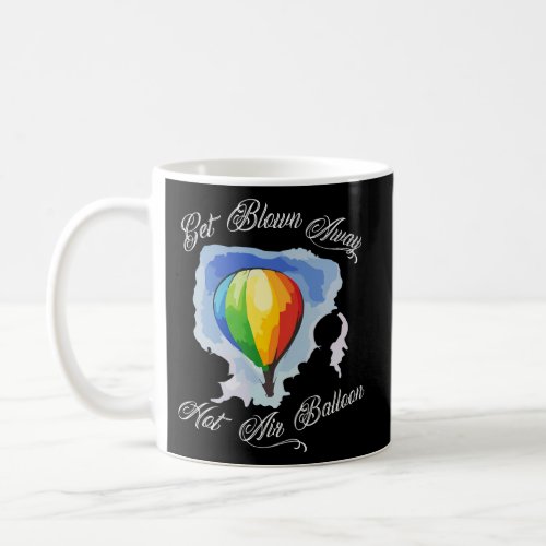 Watercolor Hot Air Balloon Get Blown Away Coffee Mug