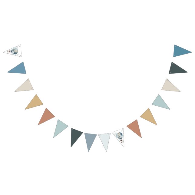 Watercolor Hot Air Balloon // Kid’s Birthday Bunting Flags (All)