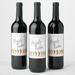 Watercolor Hot Pepper Bridesmaid Proposal Label